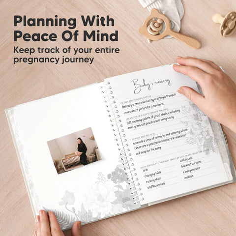 KeaBabies Blossom Pregnancy Journal, Chiffon, Track Baby Bump Journey, Planner for Expecting Mothers, Baby Milestone Notes, Thoughtful Maternity Gift, Keeps Memories Forever