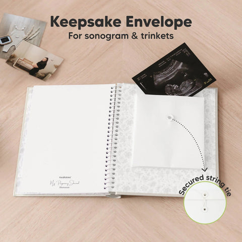 KeaBabies Blossom Pregnancy Journal, Chiffon, Track Baby Bump Journey, Planner for Expecting Mothers, Baby Milestone Notes, Thoughtful Maternity Gift, Keeps Memories Forever