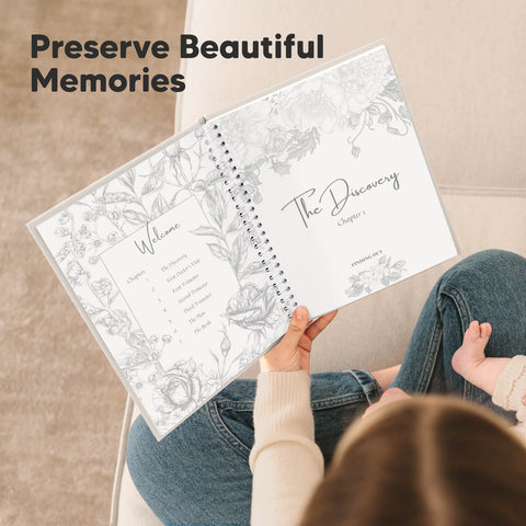 KeaBabies Blossom Pregnancy Journal, Chiffon, Track Baby Bump Journey, Planner for Expecting Mothers, Baby Milestone Notes, Thoughtful Maternity Gift, Keeps Memories Forever