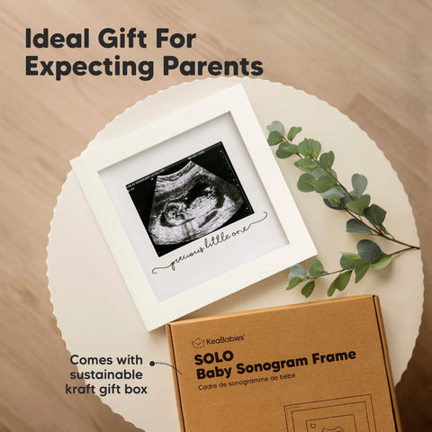 KeaBabies Solo Baby Sonogram Frame, Petal Pink, Display Baby Sonogram Picture, Elegant Nursery Decor, Keepsake Memory Frame, Perfect Newborn Gift, Cherish Early Baby Moments