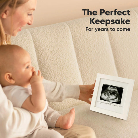 KeaBabies Solo Baby Sonogram Frame, Petal Pink, Display Baby Sonogram Picture, Elegant Nursery Decor, Keepsake Memory Frame, Perfect Newborn Gift, Cherish Early Baby Moments