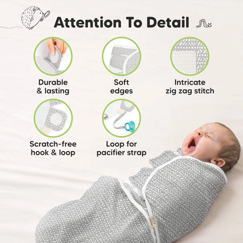 KeaBabies Soothe Swaddle Wraps with Knot Hats, 3-Pack Butterflies, Soft Breathable Baby Swaddle Blanket Set with Hat, Adjustable Newborn Wrap, Sleep Essentials