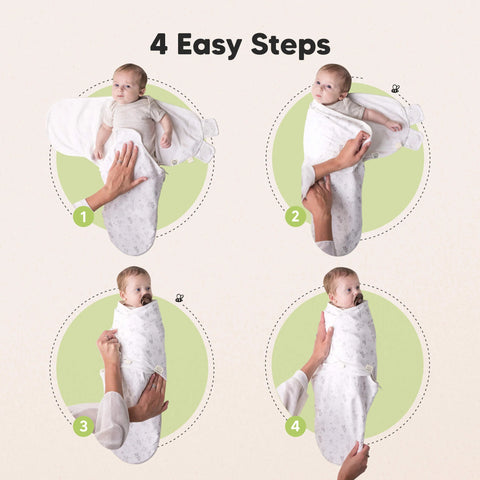 KeaBabies Soothe Swaddle Wraps, 3-Pack Excavation, Soft Breathable Baby Swaddle Blanket Set, Adjustable Newborn Wrap, Infant Sleep Comfort Essentials