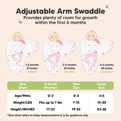 KeaBabies Soothe Swaddle Wraps, 3-Pack Nordic, Large Size, Soft Breathable Baby Swaddle Blanket Set, Adjustable Infant Wrap, Secure Newborn Sleep Essentials