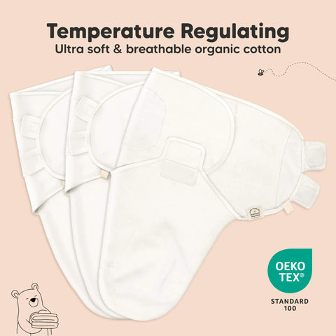 KeaBabies Soothe Swaddle Wrap, 3-Pack, Sage, Soft Baby Swaddle Blanket, Breathable Infant Wrap, Newborn Sleep Essential