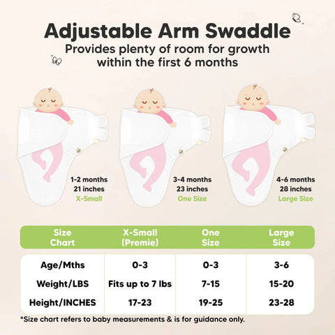 KeaBabies Soothe Swaddle Wraps 3 Pack, Adjustable Baby Swaddle Blankets, Soft Breathable Infant Sleep Sack Swaddles for Newborns, Ripple