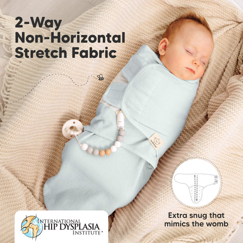 KeaBabies Soothe Swaddle Wraps 3 Pack, Adjustable Baby Swaddle Blankets, Soft Breathable Infant Sleep Sack Swaddles for Newborns, Ripple