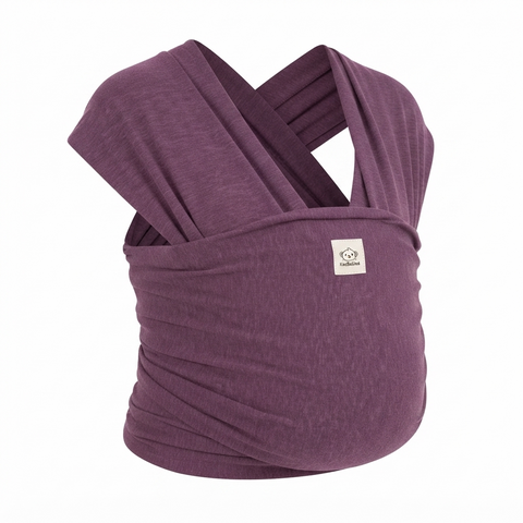 KeaBabies Original Wrap Baby Carrier, Dark Mauve, Ergonomic, Adjustable, Breathable, Hands-Free Baby Carrier, Newborn to Toddler Comfort