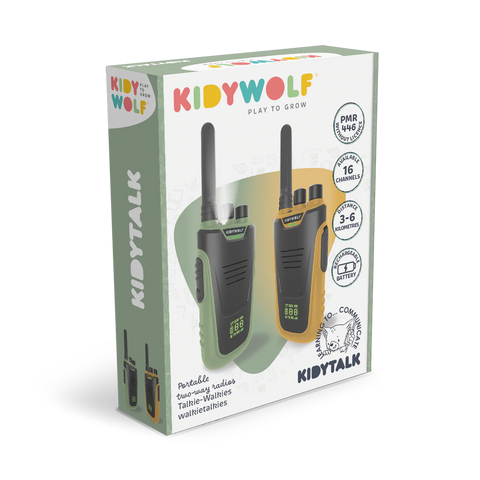KIDYTALK Walkie Talkie - Green/Orange