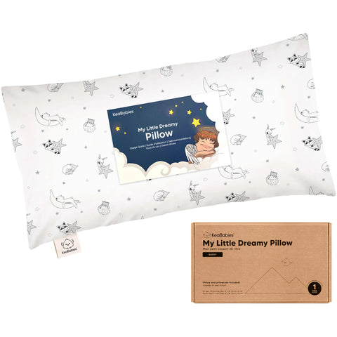 KeaBabies Buddy Toddler Pillow, Slumber, Soft Ergonomic Baby Pillow, Gentle Neck Support for Toddlers, Breathable Travel & Sleep Essentials