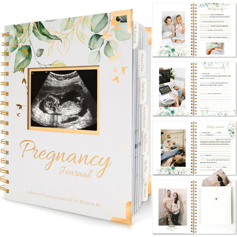 KeaBabies Inspire Pregnancy Journal, Alpine, Track Baby Bump Milestones