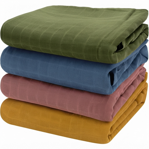 KeaBabies Lumi Muslin Swaddle Blankets, Soft Breathable Baby Receiving Blanket, Lightweight Newborn Swaddle Wrap, Corals