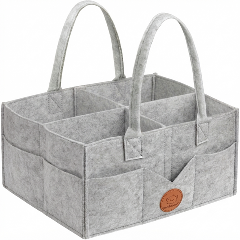 KeaBabies Original 2.0 Diaper Caddy, Classic Gray, Spacious, Organized, Multi-Functional Baby Organizer, Travel & Nursery Essential