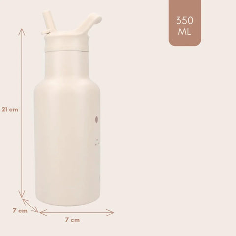 Metal Bottle 350ml Kidzroom Beary Excited -Beige