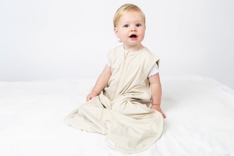 Bamboo Sleeping Bag (TOG 1.0) - Beige - Size S (0-6 months)
