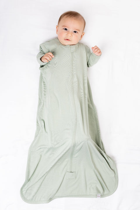 Lulujo - Bamboo Sleeping Bag (TOG 1.0) - Sage Green - Size S (0-6 months)