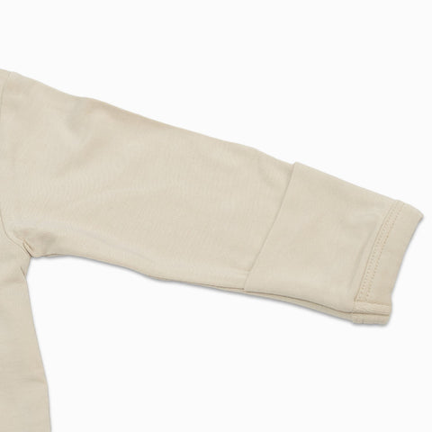 Bamboo Footed Sleepsuit - Beige - Size L (6-12months)
