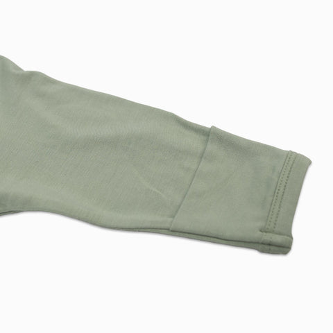 Lulujo - Bamboo Footed Sleepsuit - Sage Green - Size M (3-6 months)