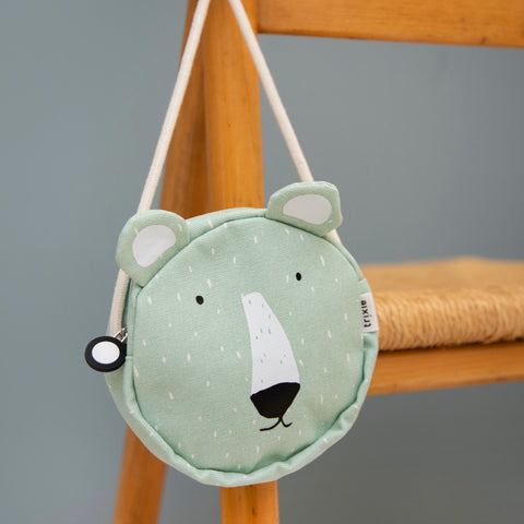 Trixie:Round Purse - Mr. Polar Bear