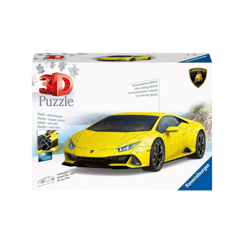 Lamborghini‑Huracán‑EVO‑Giallo Premium 3D Puzzle 108 Pieces