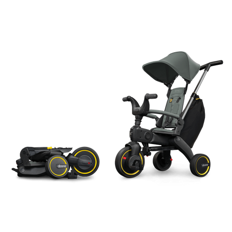 Doona Liki Trike S3 Foldable Tricycle - Greyhound + FREE Doona Liki Helmet