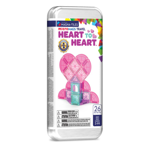 MAGNA-TILES® - microMAGS Heart to Heart 26 Piece Travel Set