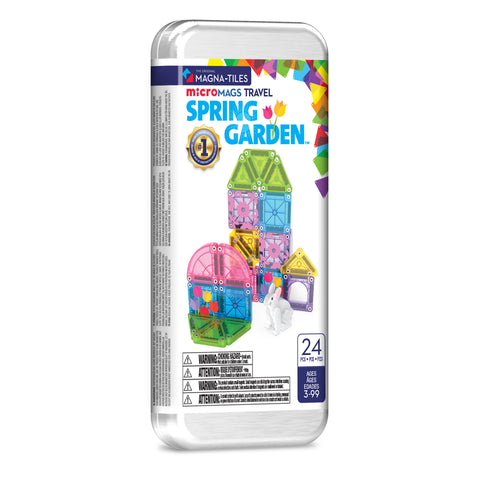 MAGNA-TILES® - microMAGS Spring Garden 24 Piece Travel Set