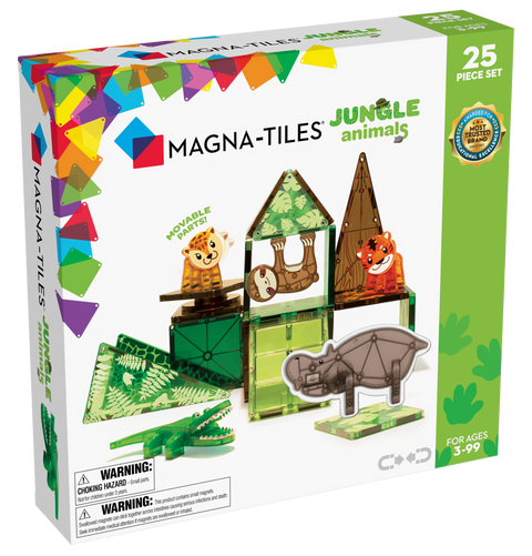 MAGNA-TILES | Jungle Animals 25-Pieces | Age 3+ | TOYBOX
