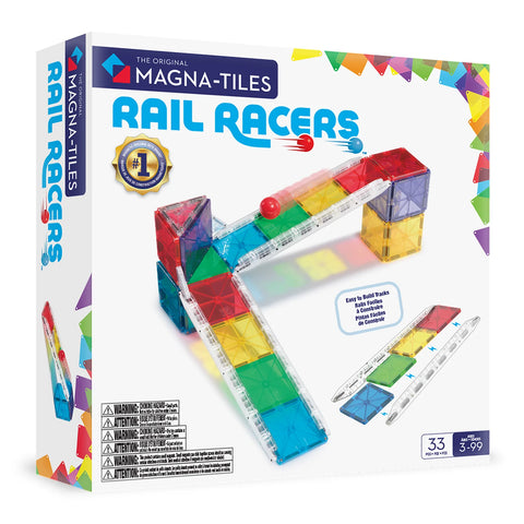 MAGNA-TILES® Rail Racers 33-Piece Set