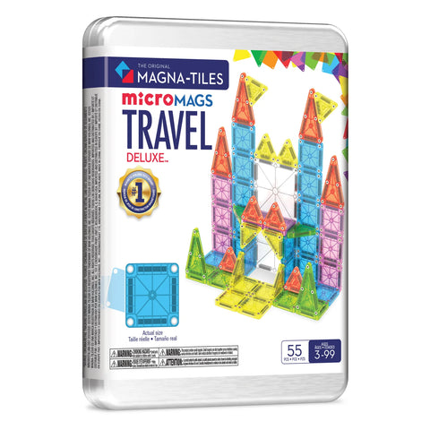 MAGNA-TILES® microMAGS Travel Set Deluxe 55-Piece Set