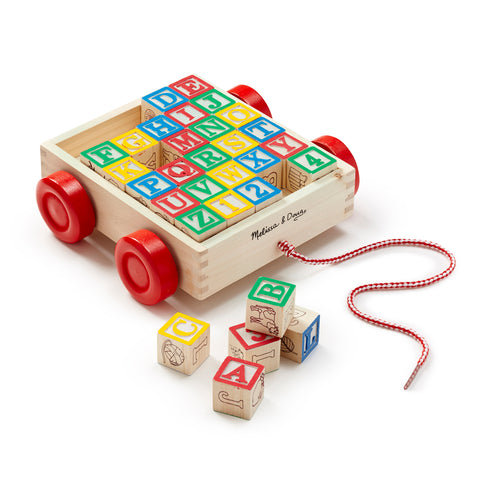 Classic ABC Block Cart 30 pc