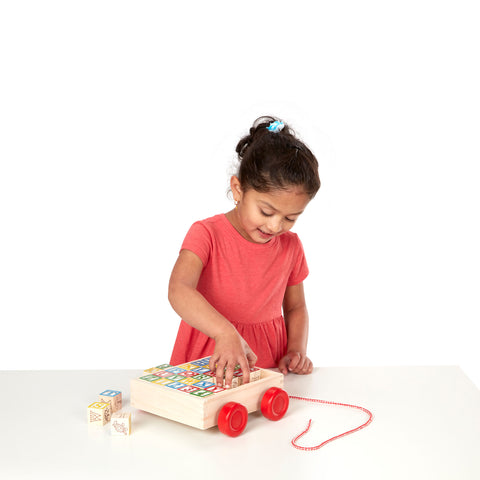 Classic ABC Block Cart 30 pc