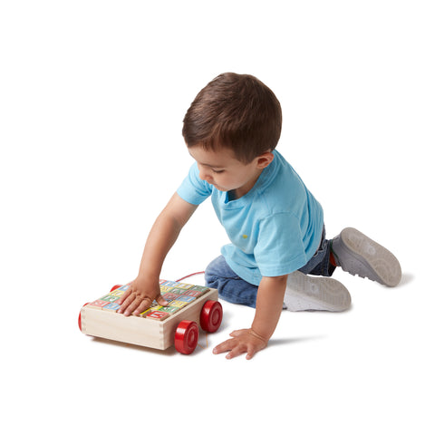 Classic ABC Block Cart 30 pc