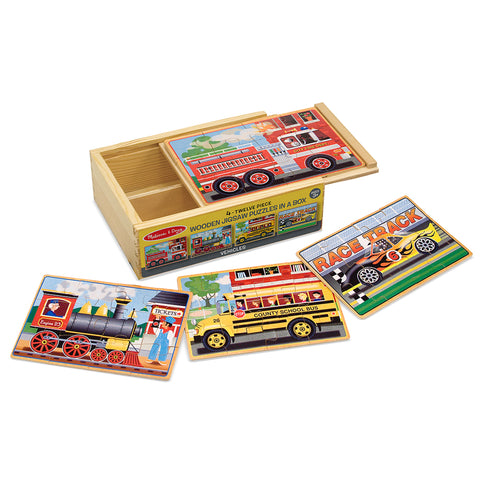 Vehicle Jigsaw Puzzles in a Box