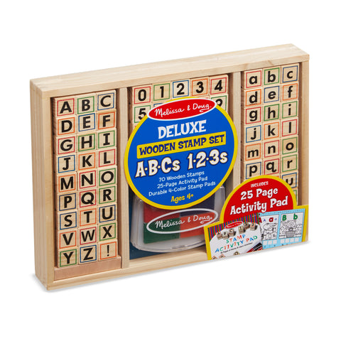 Melissa and Doug Wooden ABC Activity Stamp Set