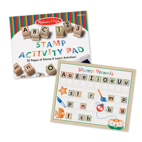 Melissa and Doug Wooden ABC Activity Stamp Set