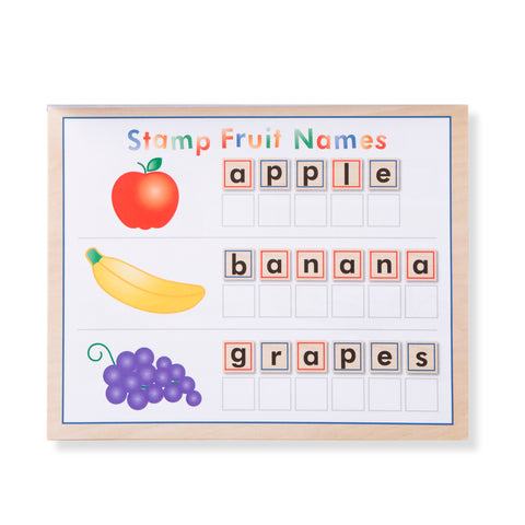 Melissa and Doug Wooden ABC Activity Stamp Set