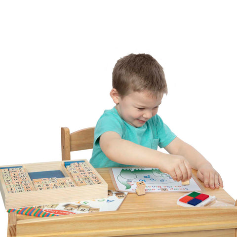 Melissa and Doug Wooden ABC Activity Stamp Set