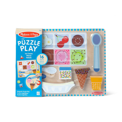Wooden Magnetic Ice Cream Puzzle & Play Set