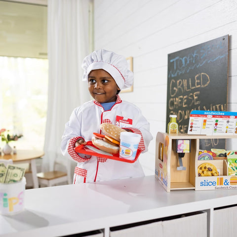 Melissa and Doug Wooden Slice & Stack Sandwich Counter