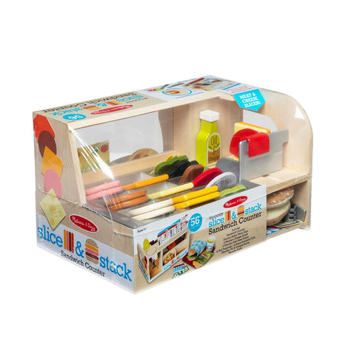 Melissa and Doug Wooden Slice & Stack Sandwich Counter