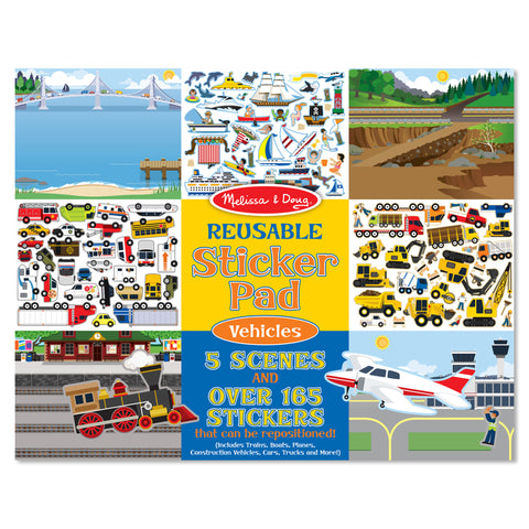 Reusable Sticker Pad Vehicles