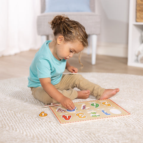 Lift & See Numbers Wooden Peg Puzzle
