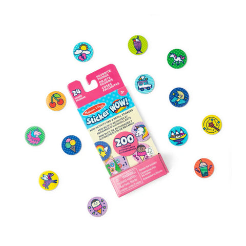 Melissa & Doug - Sticker WOW! Mini Activity Pad with Refill Stickers - All-time Favourites