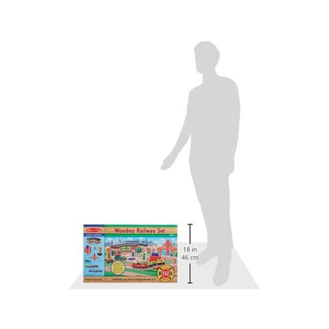 Wooden Railway Set – 100-Piece