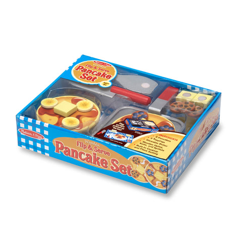 Wooden Flip & Serve Pancake Set