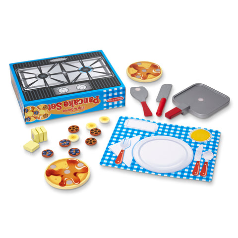Wooden Flip & Serve Pancake Set