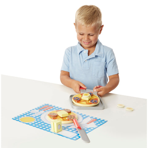 Wooden Flip & Serve Pancake Set