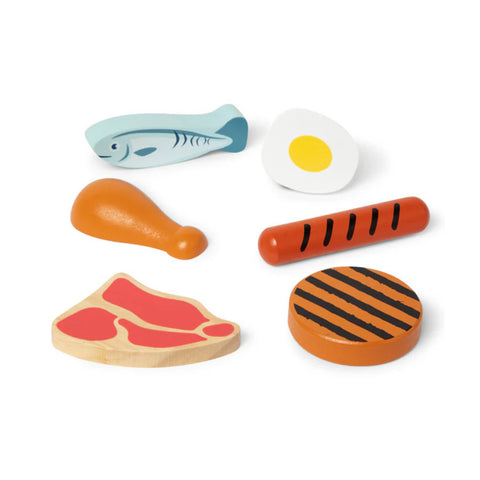 Wooden Food Groups Play Set – Protein