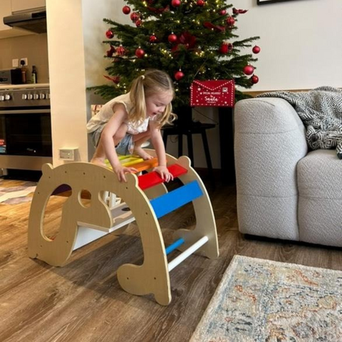 2 in 1 Rainbow Climber and Rocking Horse